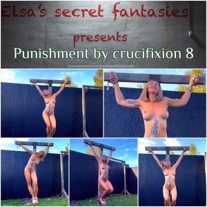 Punishment by crucifixion 8 FHD - The next victim of the crucifixion is a young blonde. Tied to a post, she suffers and squirms.